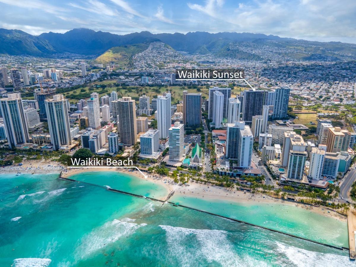 Waikiki Sunset Mountain View Near Beach With Parking Honolulu Luaran gambar